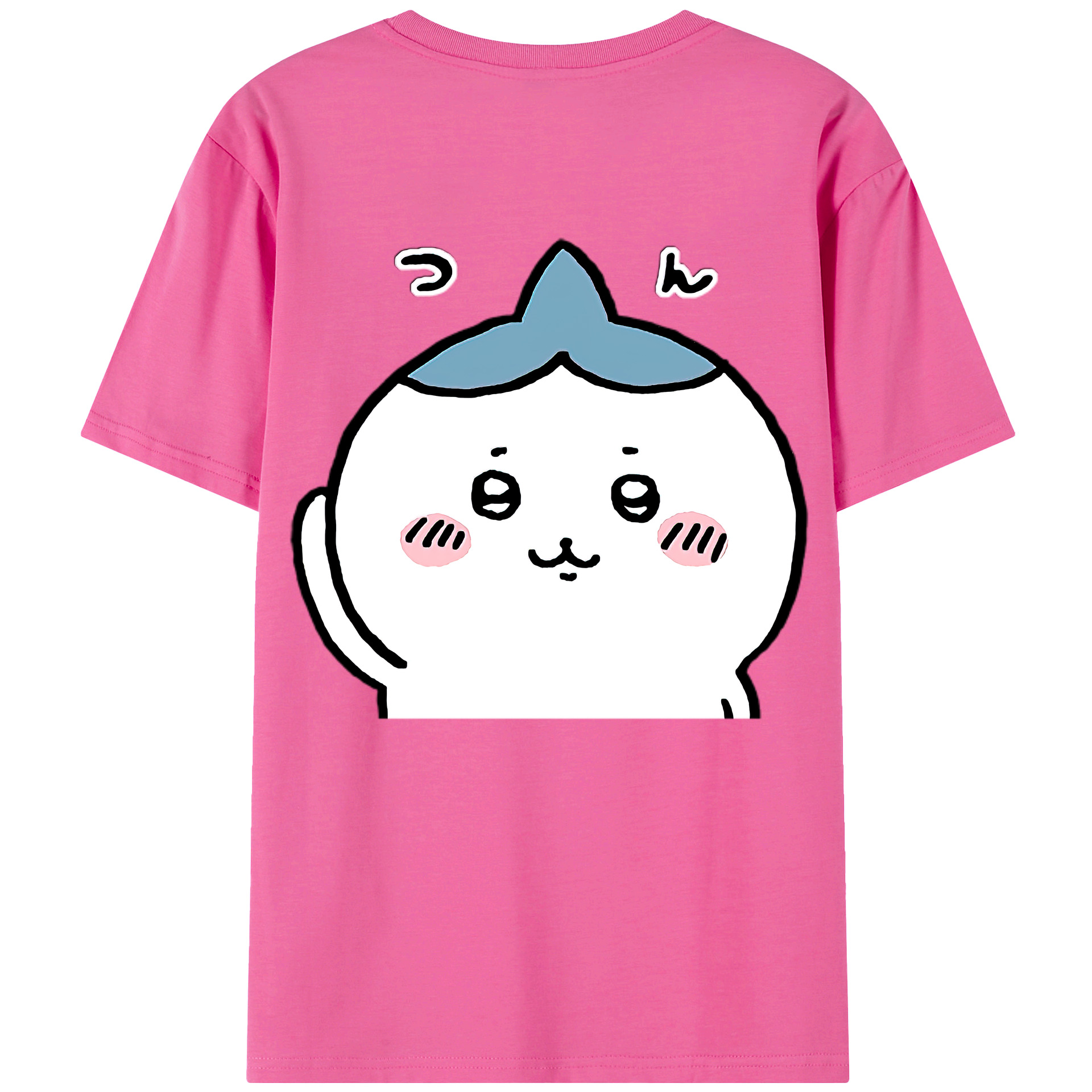 （画像用） ちいかわ ハチワレ Chii-kawa hachiware レディース半袖Tシャツ(バックプリント)